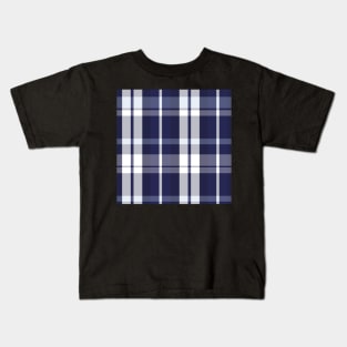 Winter Aesthetic  Aillith 1 Hand Drawn Textured Plaid Pattern Kids T-Shirt